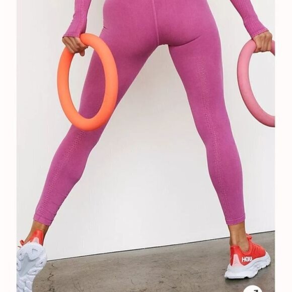 New FP Movement Good Karma Confetti Pink Top/Leggings Set XS/S Top + M/L Bottom - Picture 6 of 14